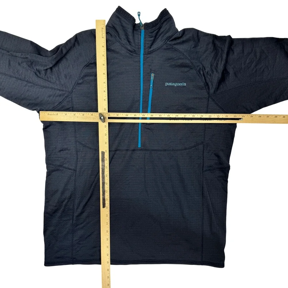 Patagonia R1 Pullover Mens XL Navy Blue Polartec Power Dry Half Zip